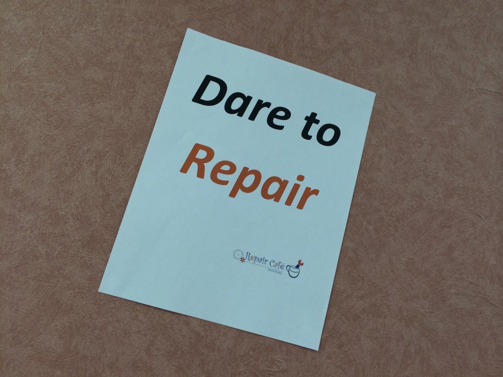 Dare to repair sign
